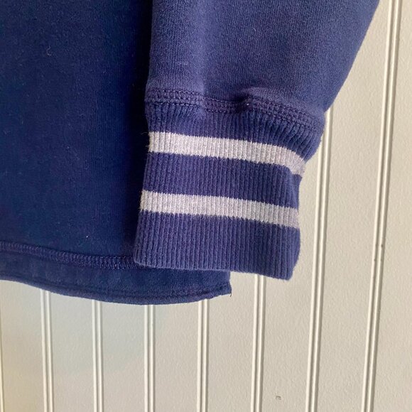 Gap Kids Sweater, Hudson Hockey, Navy with White Logos, Quarter Zip, Size XL. - Picture 8 of 12